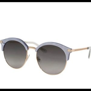 Jimmy Choo HALLY/S 0MVU Azure Cat eye Sunglasses LIKE NEW condition